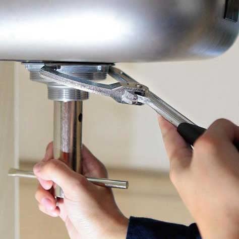 HAUTMEC Long-reach Basket Strainer Wrench, Double Working End Sink Strainer Wrench HT0219-SW - color: Long Strainer Wrench