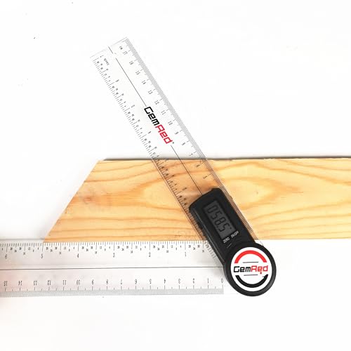 GemRed Digital Protractor Enhanced ABS Ruler - color: Transparent