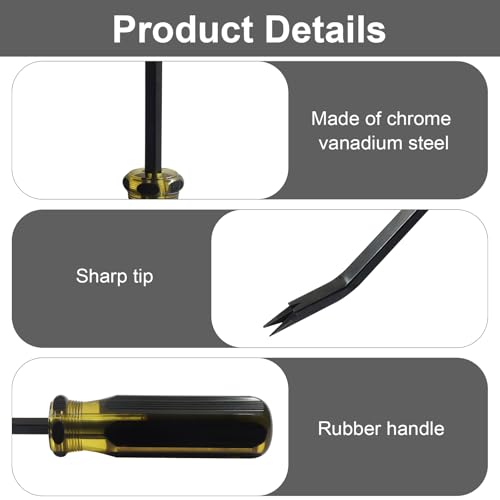 1 Pack Heavy Duty Staple Remover, Yellow - color: Yellow