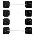Refrigerator Lock, Heavy Duty Fridge Lock, Combination Lock for Refrigerator Cabinets, Drawers, Safety Lock, Easy Install No Keys Needed (Black-4Pack) - color: Black-4Pack