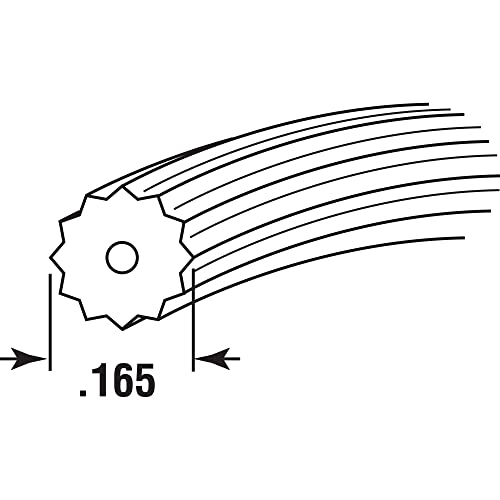 Prime-Line P 7636 0.165 In. x 25 ft. Roll Gray Spline (1 Roll) - size: 0.165
