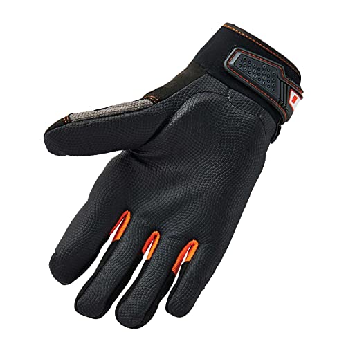 ProFlex 9002 Anti-Vibration Work Gloves, ANSI/ISO Certified, Full Fingered, Small,Black - size: Small