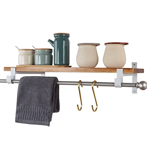AddGrace Closet Rod Bracket Heavy Duty Shelf Brackets White 10 Inch 4 Pack - color: White, size: 10 Inch