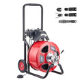 VEVOR Drain Cleaner Machine 100 FT x 3/4 Inch Auto Feed Sewer Snake Auger - style: 100 FT x 3/4''