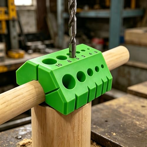Adjustable Drill Guide Block, Multi-Angle 45° & 90° Drilling Jig, Compact Precision Tool for Woodworking & Metalworking DIY Projects