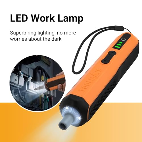 Electric Screwdriver Kit, 4V Cordless, Rechargeable