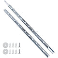 Uenhoy 1 Pair Drawer Slides 16" Two Way Slide Track Rail - size: 16"-1pair