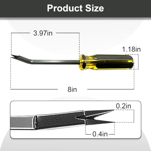 Heavy Duty Upholstery Staple Remover,Construction Staple Puller Tack Lifter Tool for Carpet, Furniture, Floor, Photo Frame, Wooden Surfaces for Removing Nails,Staples,and Tacks (1 pcs) - color: 1 Pcs