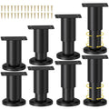 Wlrrcwdttc 8 Pcs Metal Adjustable Furniture Legs 3.15-4.72 inch, Adjustable Cabinet Legs for Sofa/Bed/Chair/Couch/Dresser/Table,Heavy Duty Bed Replacement Support Legs for Bed Frame/Bed Center Slat - size: 3.15-4.72 inch (8pcs)