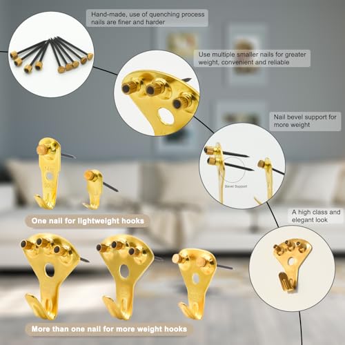 181pcs Picture Hanging Kit Heavy Duty Hooks 10-100lbs for Drywall