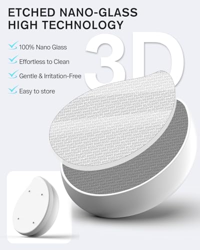 BEZOX Glass Pumice Stone - color: White