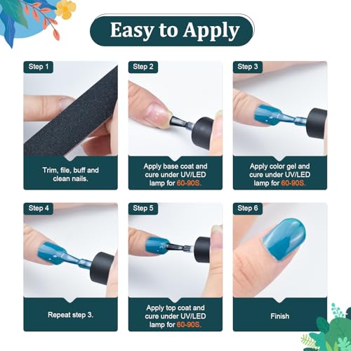 JODSONE 32 Colors Nail Polish Set With U V Light Manicure Nail Tools Nail Art Manicure Salon DIY at Home - color: KIT-02