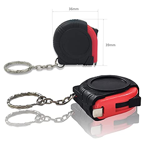5 Pack Kids Tape Measure 3ft/1m, Retractable Mini Keychain Measuring Tape
