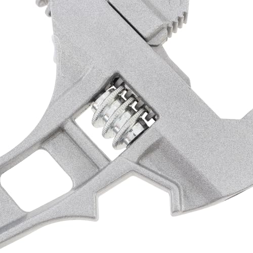 Stubby Adjustable Wrench, Large Opening Wrench Spanner, Aluminum Alloy Wide Jaw Spanner Repair Tool for Bathroom Washbasin Tube Plumbing Automotive