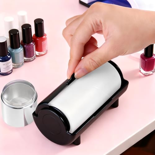 Nail Stamper Cleaner Roll, Sticky Lint Remover for Stampers - color: Black