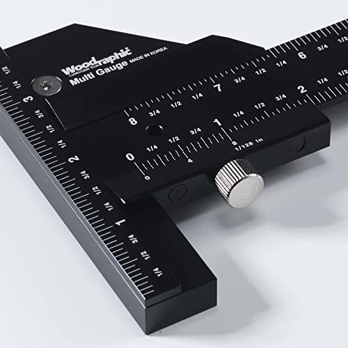 Scriber Gauge 150mm – Metric Marking Tool, CNC Measuring Rule, Layout Gauge, Thickness Checker for Precision Woodworking, Cabinet Making, Framing, Joinery (New Version) - size: 150mm