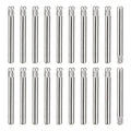 uxcell 2x20mm 304 Stainless Steel Dowel Pins, 50Pcs Knurled Head Flat Chamfered End Dowel Pin, Wood Bunk Bed Shelf Pegs Support Shelves Fasten Elements - size: 2x20mm