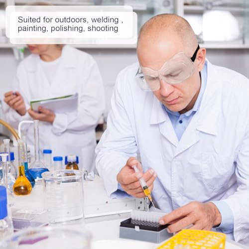 Tellegloww 50 Pairs Safety Goggles Anti Fog Anti Scratch, Onion Lab Glasses