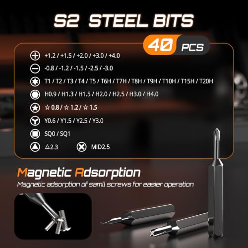 JOREST 55pcs Small Precision Screwdriver Set with Torx T5 T6, Mini Tool Kit - style: 55 in 1 S2