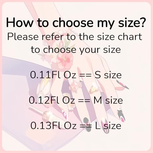 MAGLFELL Handmade Nails Press On Nails Almond Art False Nails Women's Nails Kit (Size S) - color: Pink, size: S