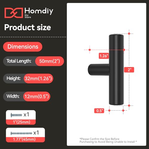 homdiy Black Cabinet Knobs 30Pack Single Hole Drawer Knobs Black Kitchen Drawer Pulls and Knobs Stainless Steel Cabinet Hardware for Bathroom, Cupboard - color: Black, size: Single Hole Knobs