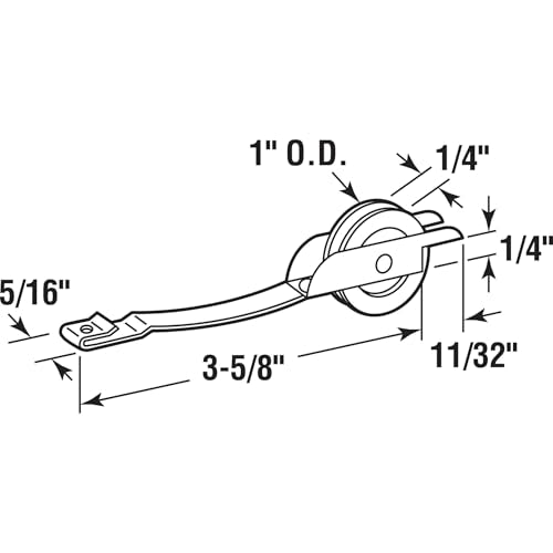 4 Pack Sliding Screen Door Tension Spring Fits for Columbia and Uni-Fit Doors, Replaces B 649 and B 704 Used on Both Top and Bottom, 1" Concaved Steel Ball Bearing