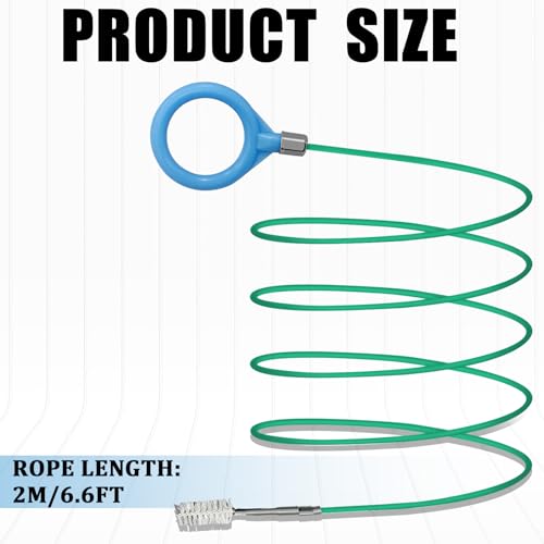 78 Inch Sunroof Drain Cleaning Tool Plastic Sunroof Drain Unclogger Brush Pipe Cleaning Brush Tube Cleaner Flexible Slim Extra Long Pipe Cleaners for Car Drains Hole, Sewers, Windshields - color: 78inch