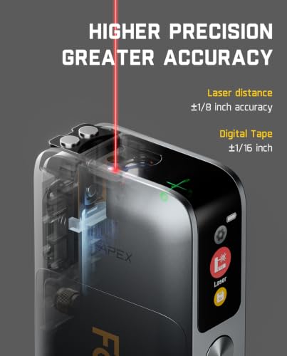 Fanttik A10 Apex 3-in-1 Digital Laser Tape Measure with Cross Line Laser