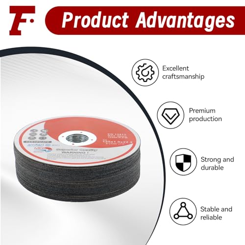 25 Pack 5" x.040 x7/8" Cut-Off Wheel - Metal & Stainless Steel Cutting Discs for Steel, Aluminum, Other Alloys - size: 25pcs 5"*0.040"*7/8"