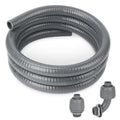 Electrical Conduit Kit 1/2" 6ft, AC Whip Kit, Liquid-Tight PVC Conduit - size: 1/2inch 6ft