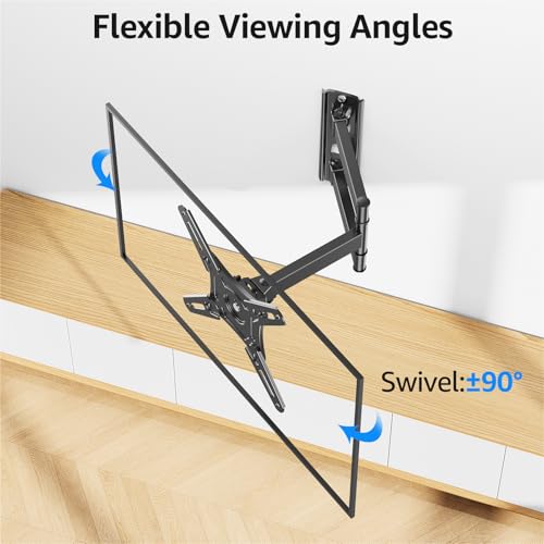 MOUNTUP Full Motion TV Wall Mount for Most 14-42 Inch LED LCD Flat Screen TVs & Monitors, Swivel Tilt Extension Rotation Wall Mount TV Bracket with Articulating Arm, Max VESA 200x200mm, up to 44 lbs - size: for 14-42 Inch TV,Full Motion Wall Mount TV