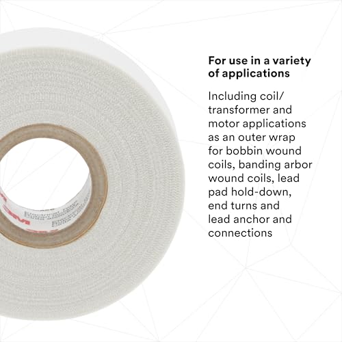 3M Glass Cloth Electrical Tape 69, 3/4 in x 36 yd (108 ft), 1 Roll - size: 3/4 in x 36 yd