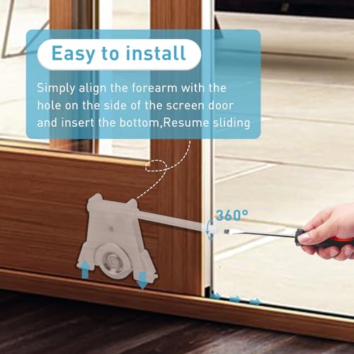 Lower Sliding Screen Door Roller Assembly Replacement for Andersen
