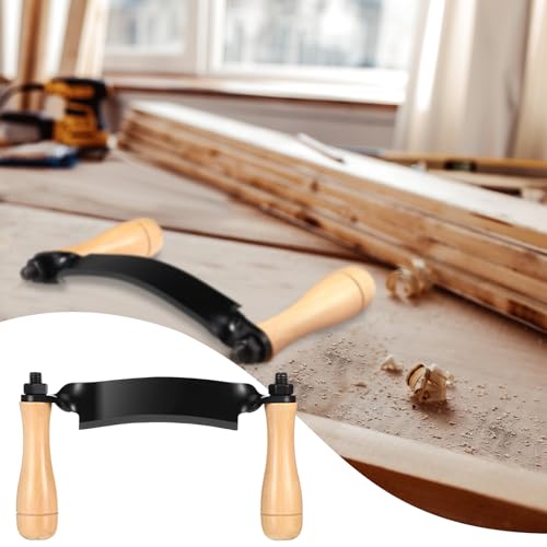 3 Pcs Curved Draw Shave Knife Set 5" 8" 10" Woodworking Debarking Hand Tool Wood Razor Shaving Wood Barking Tool for Men Tree Bending Broach Peeling Whittling Shaping Detailing Stripping - style: Curved