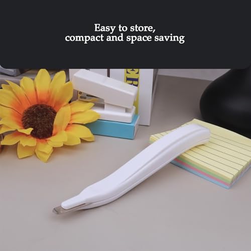 Magnetic Staple Remover, Ergonomic Design Staple Puller Remover Tool, Easy Staple Extraction, White, Suitable for Office, School, Home