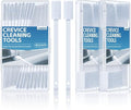 Lumkew Crevice Cleaning Brushes Tool for Tiny Small Spaces, 60Pcs, White - color: White