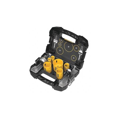 DEWALT Bi-Metal Hole Saw Kit for Wood, Metal and Plastic (D180001)