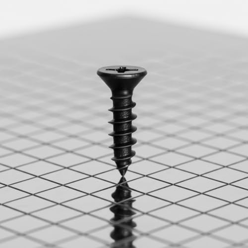 #6 x 5/8 Inch Drywall Screws Phillips Flat Head Black Oxide Screws 100 PCS, Wood Screws for Furniture Cabinet DIY - size: #6×5/8