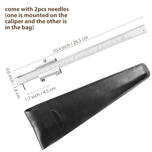 8 inch Stainless Steel Metal Scriber Caliper with 2 Carbide Scriber/Needle