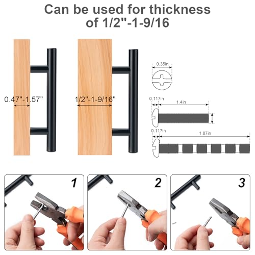 Aegero 10 Pack Cabinet Pulls Brushed Nickel Stainless Cabinet Handles, for Kitchen and Bathroom Cabinets, 5 Inch Length, 3 Inch Hole Center - color: Silvery