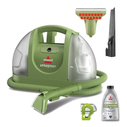 BISSELL Little Green Multi-Purpose Portable Carpet Cleaner, 1400B - color: Green, style: Little Green