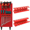 ULIBERMAGNET Magnetic Screwdriver Holder,Magnetic Wrench Holder,Heavy Duty Red Metal Hand Tool Storage Organizer,Set of 2 Magnetic Mount Tool Holder for Garage,Workbench,Tool Cart,PegBoard - style: Red Magnetic Screwdriver Wrench Organizer