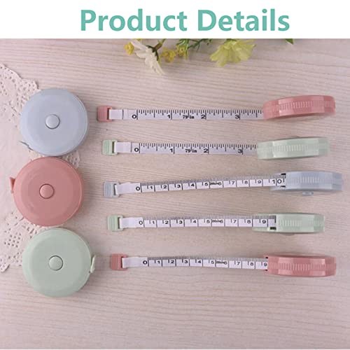 3 Pack Soft Sewing Tape Measure for Body Measuring, 79 Inchs