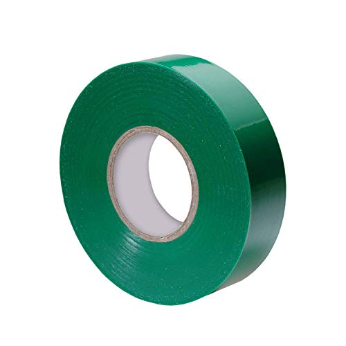 Xtricity Vinyl Green Electrical Tape 3/4 inch x 66 Ft for Electrical Insulation, Wire Bundling and DIY Repairs – Durable, Stretchy, General Purpose – Up to 600V (1 Pack) - color: Green, size: 1 Pack