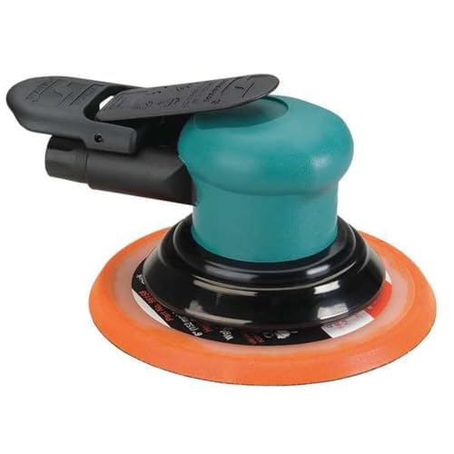 Dynabrade (59040) Dynorbital-Spirit 6" (152 mm) Diameter Random Orbital Sander, Non-Vacuum | Proportionate 3/32" (2.5 mm) Diameter Orbit | 12000 RPM Pneumatic Motor