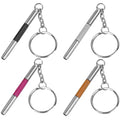 UNEAK - Eyeglass Screwdriver Repair Kit Silver Yellow Pink Black Precision 3 in 1 Mini Screwdrivers Set Keychain Glasses, Sunglasses, Sunglass, Watch, Electronics, Eyeglasses, Flat Head, Phillips, Hex - color: Silver Yellow Pink Black