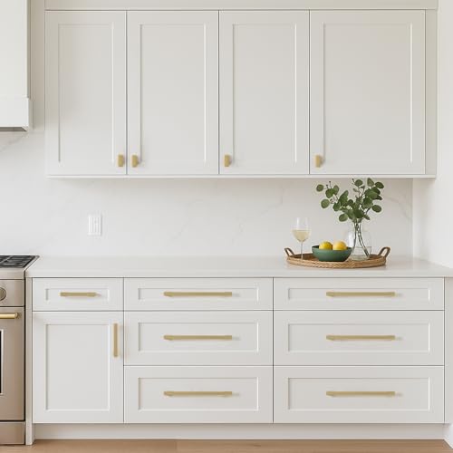 Champagne Bronze Kitchen Rectangle Cabinet Knobs 1.49 Inch 10 Pack - color: Champagne Bronze, size: 1.49"/38MM Single Hole