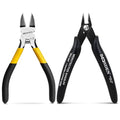 BOOSDEN Mini Flush Cutters & Wire Cutters Set for Jewelry Making 5 Inch - size: 5" Wire Cutter+5" Flush Cutter