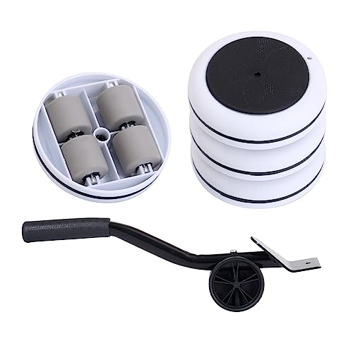 Heavy Duty Furniture Lifter 4 Appliance Roller 163 LBS Load Capacity Wheels + Adjustable Lifting Tool Lever Suitable Easy Safe Moving Sofas Couch Washer Dryer Refrigerator Bed - size: Slider