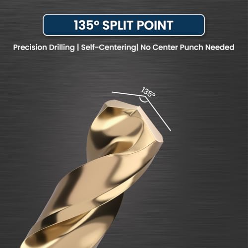 LU&MN M35 Jobber Drill Bits, 1/32", 10 Pcs - size: 1/32"